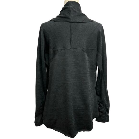 Athleta Haven II Open Front Cardigan Women’s Sz S Gray Drape Wrap Waterfall - Picture 3 of 9